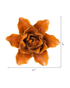 Orange Lily ceramic wall flower — France collection — designed in Toronto by Chive Studio