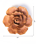 Peach Pink Solar Carnation - Chive Ceramics Studio - Ceramic Flowers - Chive Ceramics Studio