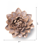 Pink Sand Starbrite Water Lily - Chive Ceramics Studio - Ceramic Flowers - Chive Ceramics Studio