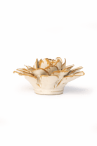 Oatmeal Starbrite Water Lily - Chive Ceramics Studio - Ceramic Flowers - Chive Ceramics Studio