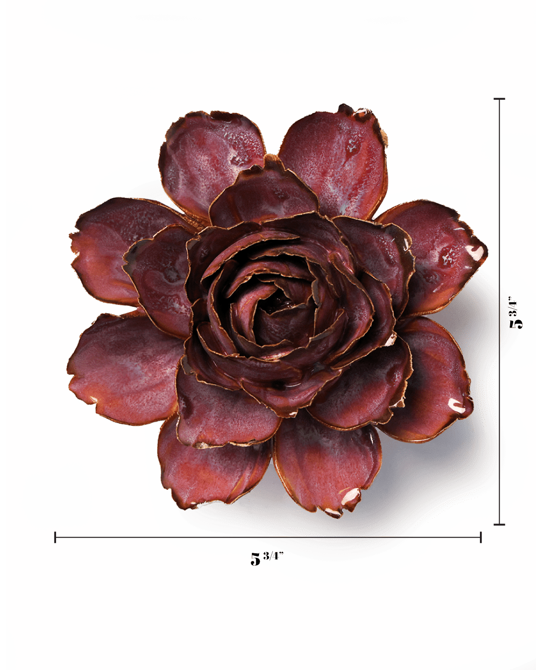 Dewberry Camellia - Chive Ceramics Studio - Ceramic Flowers - Chive Ceramics Studio