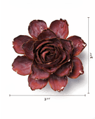 Dewberry Camellia - Chive Ceramics Studio - Ceramic Flowers - Chive Ceramics Studio