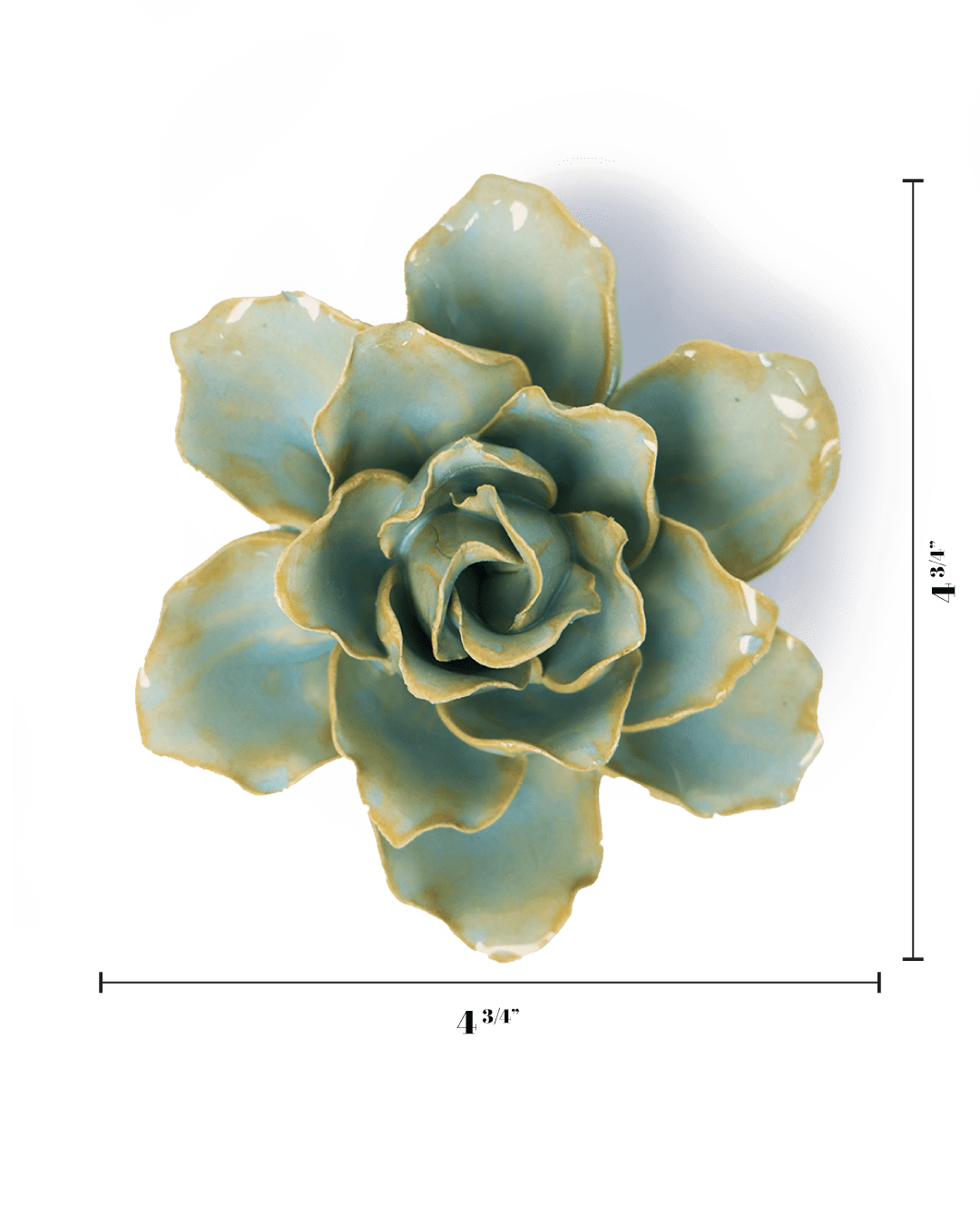 France Robin's Egg Blue Stargazer Lily - Chive Ceramics Studio - Ceramic Flowers - Chive Ceramics Studio