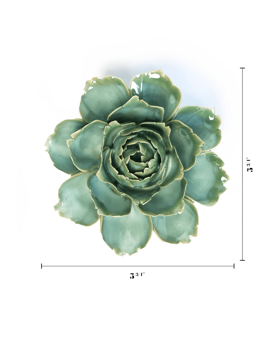 Milk Camellia ceramic wall flower— France collection — designed in Toronto by Chive Studio