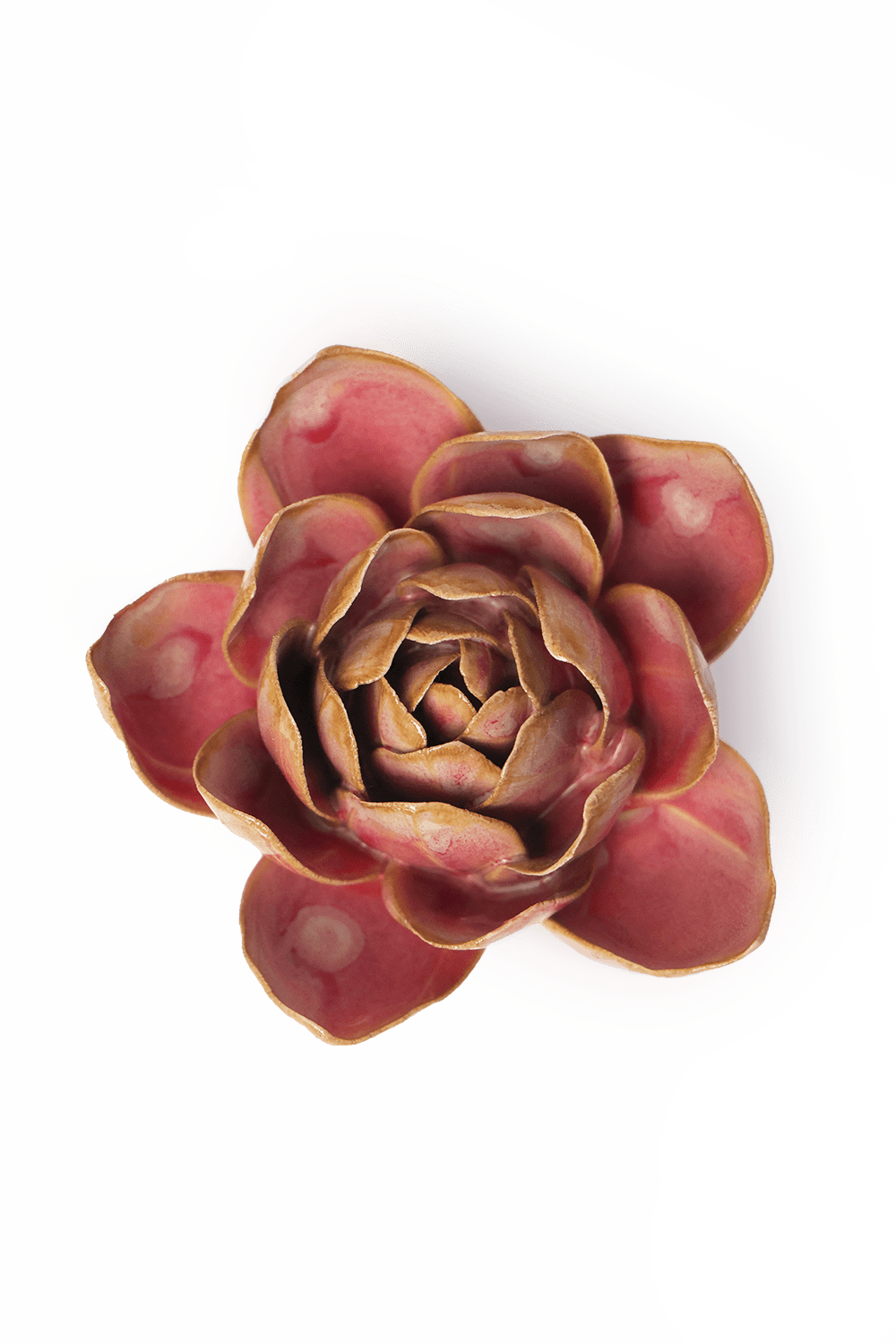 Rose Quartz Narcissus ceramic wall flower  — France collection — designed in Toronto by Chive Studio