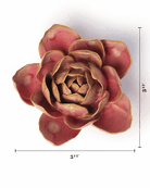 Rose Quartz Pink Narcissus - Chive Ceramics Studio - Ceramic Flowers - Chive Ceramics Studio