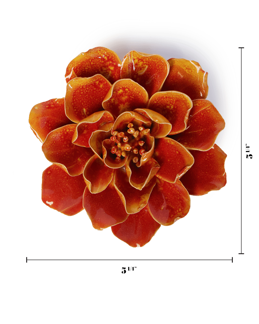 Orange Yellow Coreopsis - Chive Ceramics Studio - Ceramic Flowers - Chive Ceramics Studio