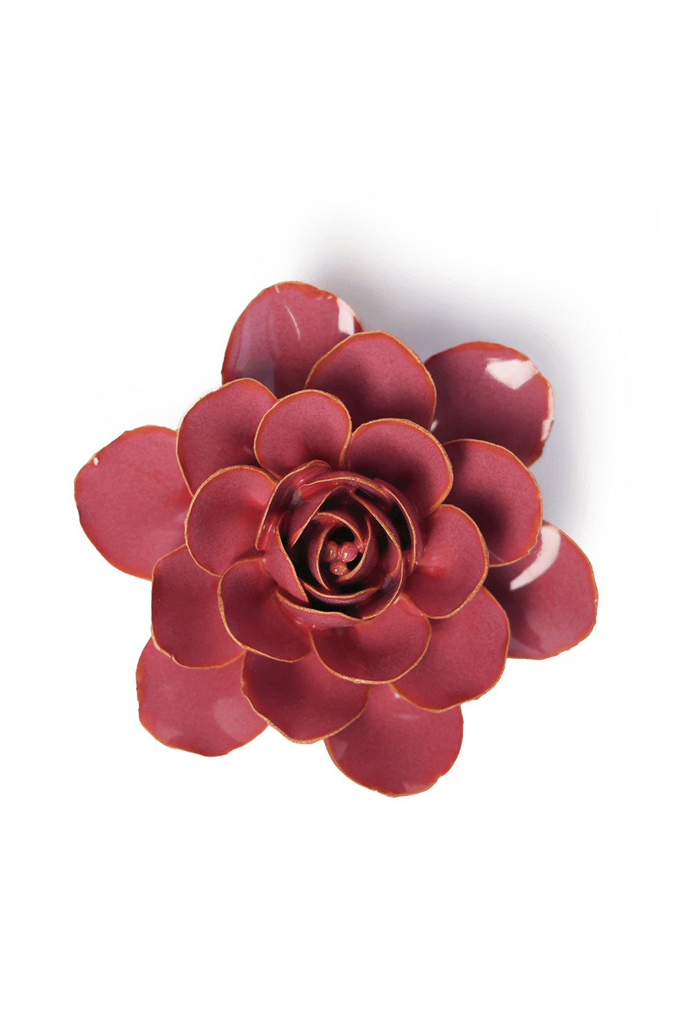Blush Pink Begonia ceramic wall flower — France collection — designed in Toronto by Chive Studio