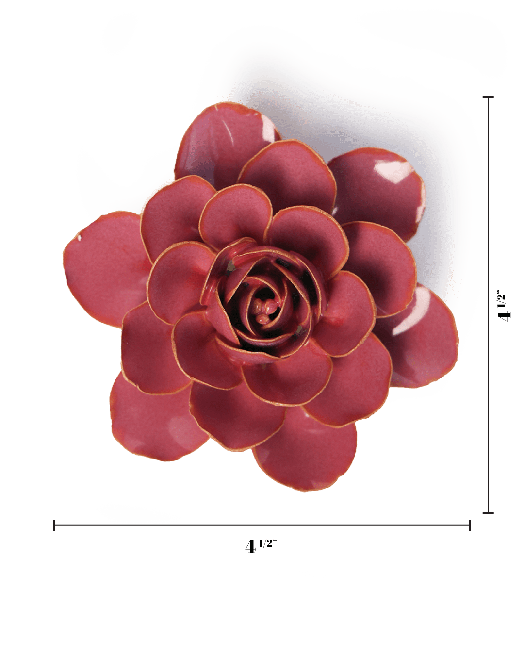 Blush Pink Begonia - Chive Ceramics Studio - Ceramic Flowers - Chive Ceramics Studio