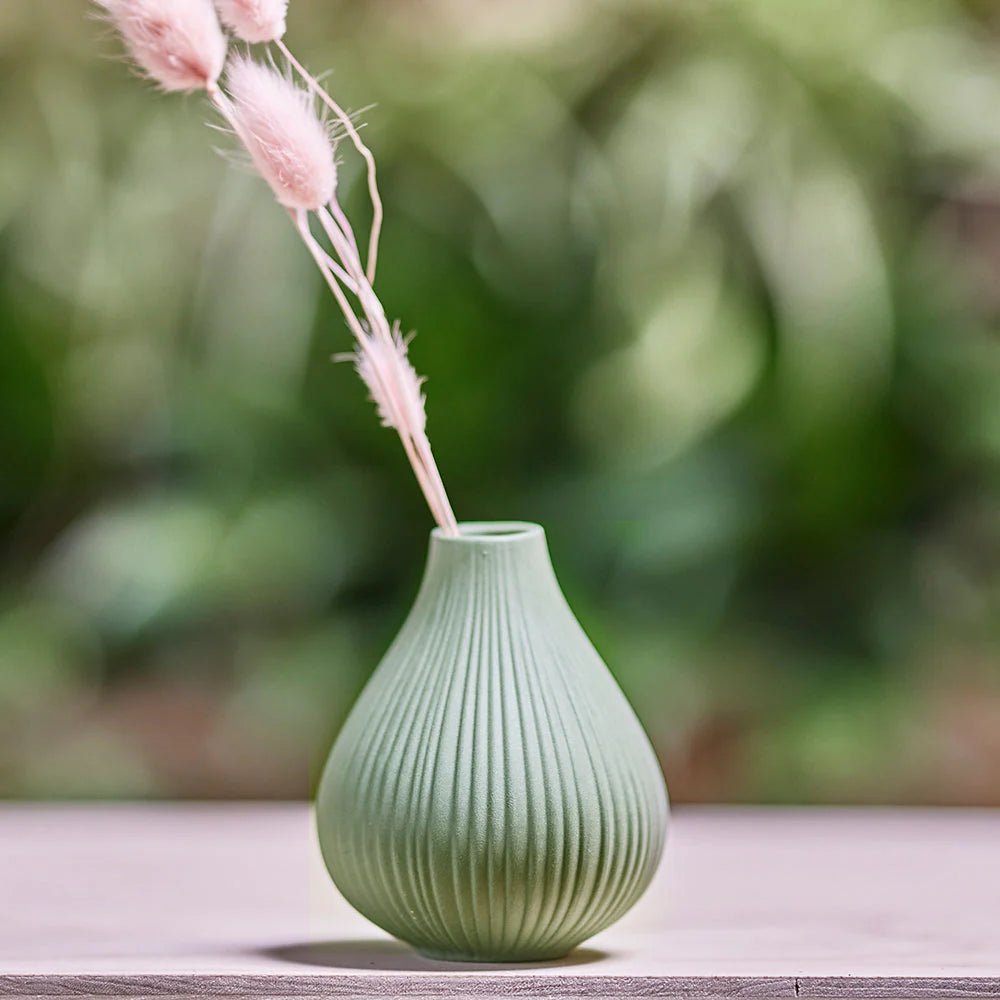 Frost Porcelain Bud Vase For Flowers - Chive Ceramics Studio - Vases - Chive Ceramics Studio