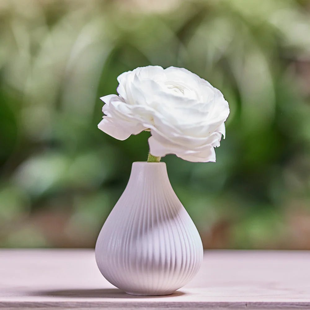 Frost Porcelain Bud Vase For Flowers - Chive Ceramics Studio - Vases - Chive Ceramics Studio