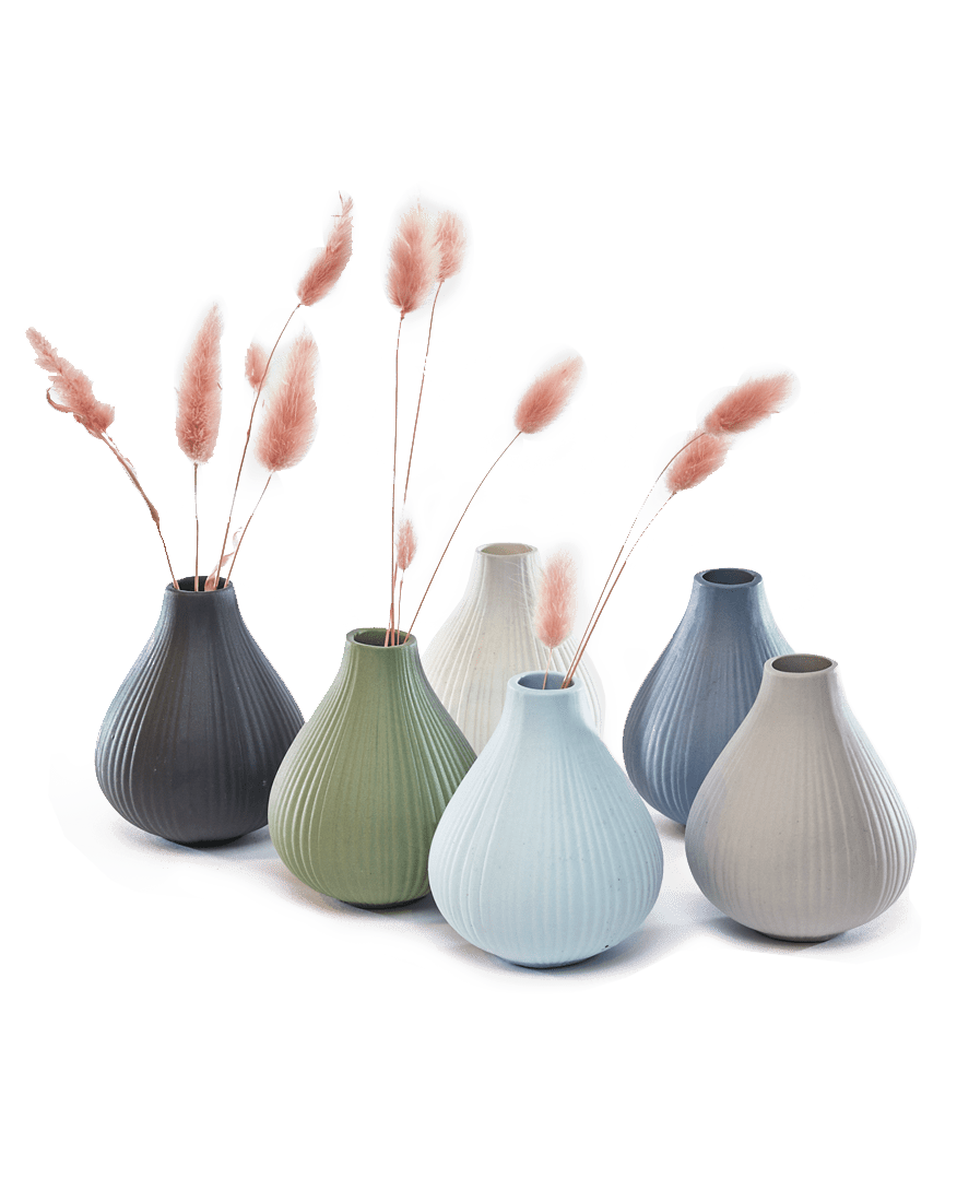 Frost Porcelain Bud Vase For Flowers - Chive Ceramics Studio - Vases - Chive Ceramics Studio