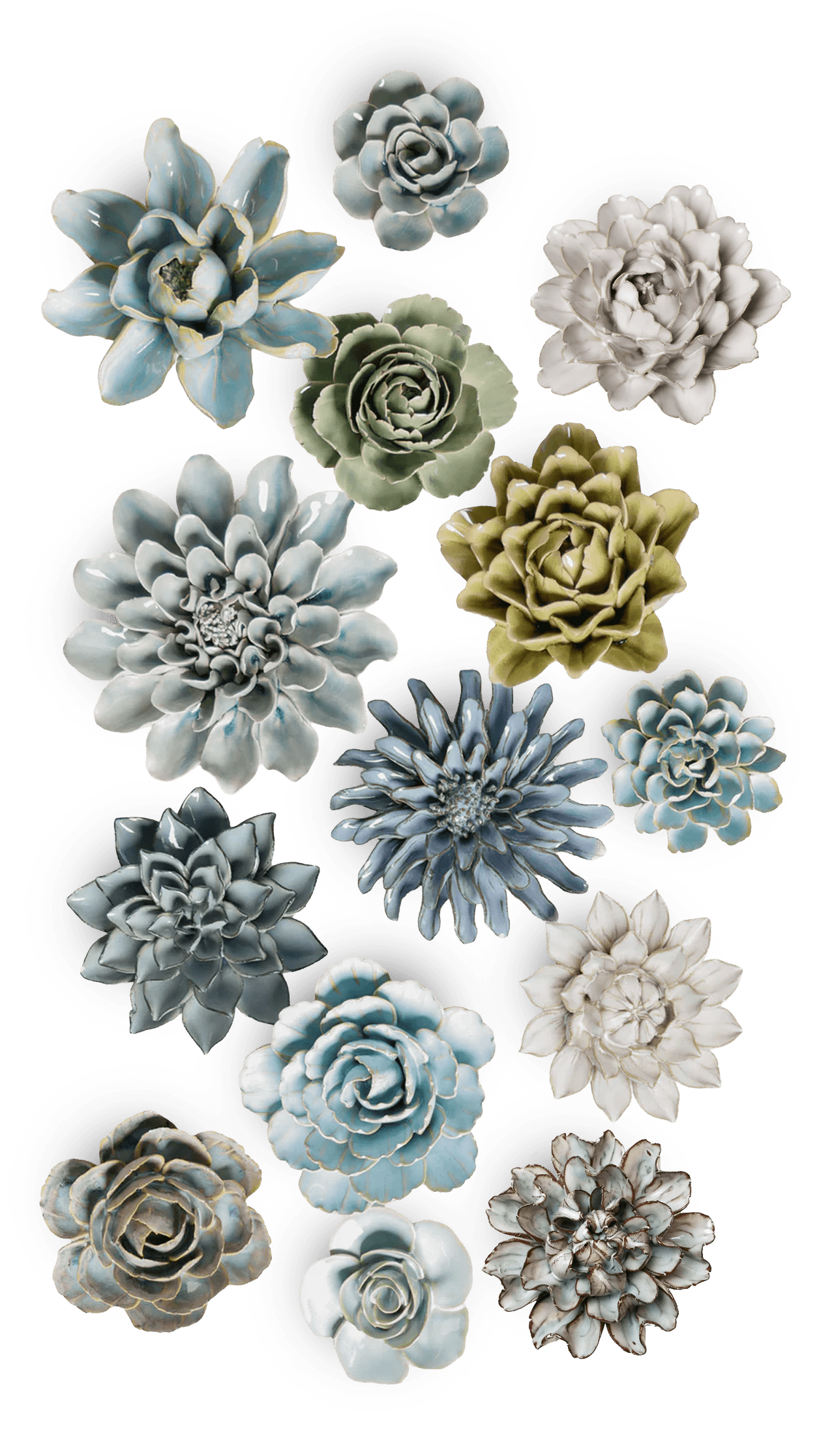 Stockholm - 14 Piece Curated Set - Chive Ceramics Studio - Ceramic Flower Sets - Chive Ceramics Studio