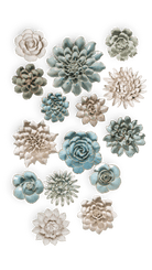Cape Cod - 15 Piece Curated Set - Chive Ceramics Studio - Ceramic Flower Sets - Chive Ceramics Studio
