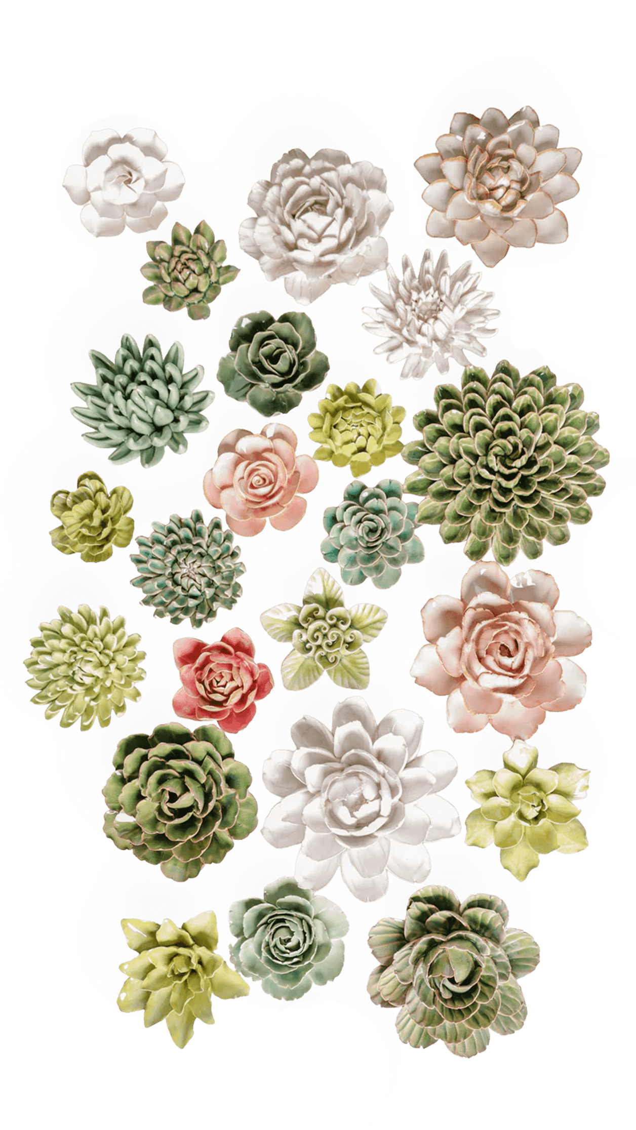 London - 23 Piece Curated Set - Chive Ceramics Studio - Ceramic Flower Sets - Chive Ceramics Studio