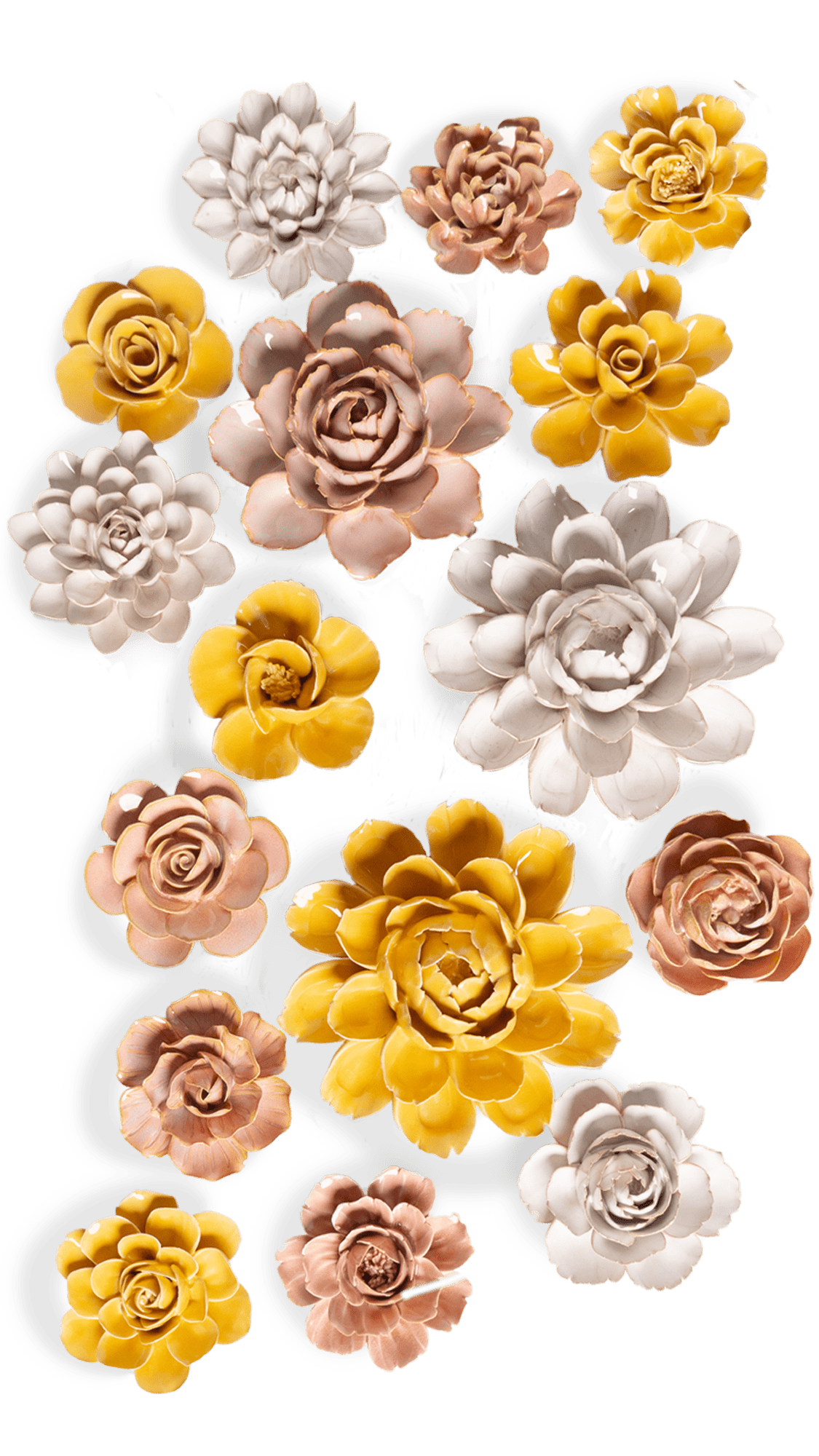 Marseille - 16 Piece Curated Set - Chive Ceramics Studio - Ceramic Flower Sets - Chive Ceramics Studio