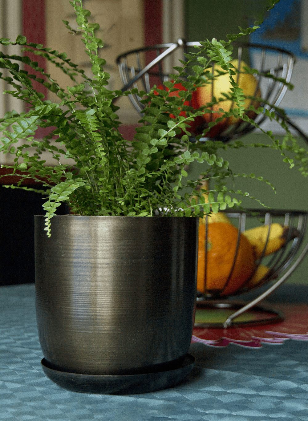 Joe Metal Pot With Drainage Hole | 7, 8, 10 & 12 inches - Chive Ceramics Studio - Pots - Chive Ceramics Studio