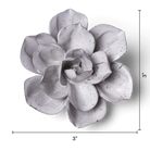 Japan Ceramic Flower Wall Art White Speckle Gardenia - Chive Ceramics Studio - Ceramic Flowers - Chive US