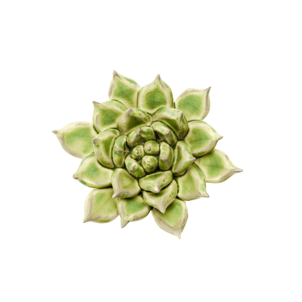 Japan Ceramic Flower Green Succulent - Chive Ceramics Studio - Ceramic Flowers - Chive US