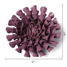 Violet Blue Dahlia ceramic wall flower — Japan collection — designed in Toronto by Chive Studio