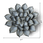 Green Monch Aster ceramic wall flower  — Japan collection — designed in Toronto by Chive Studio