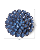 Blue Dahlia ceramic wall flower  — Japan collection — designed in Toronto by Chive Studio