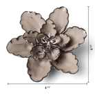Latte Empress Lotus ceramic wall flower — Japan collection — designed in Toronto by Chive Studio