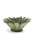 JA06 Pear Green Calico Aster - Chive Ceramics Studio - Ceramic Flowers - Chive Ceramics Studio