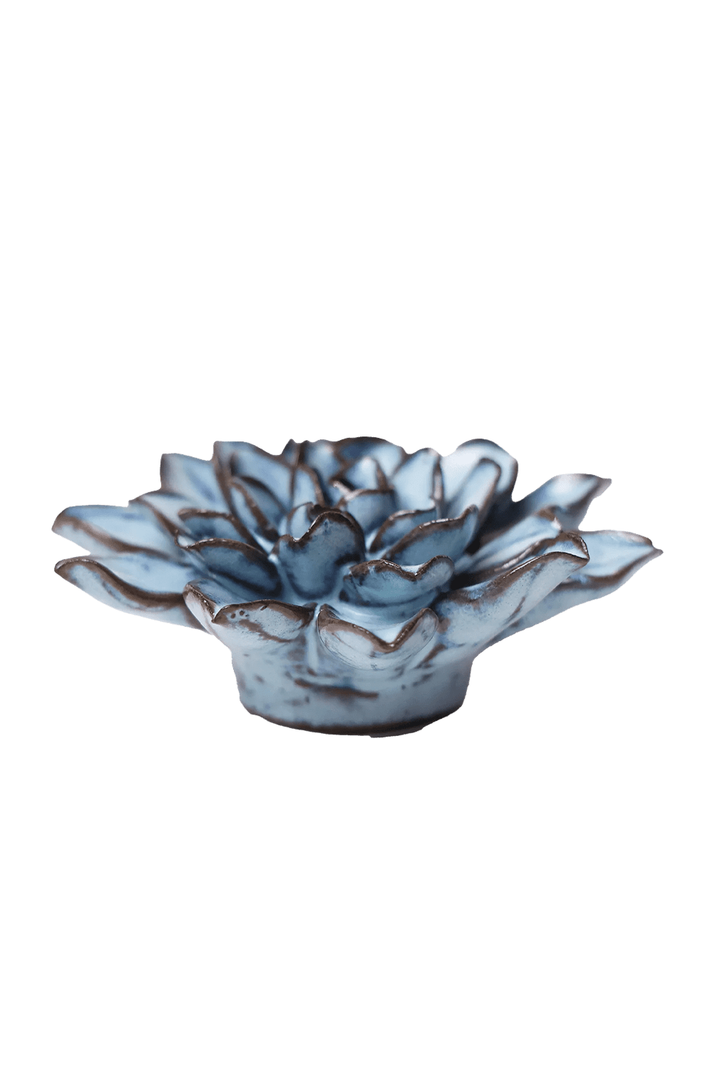 Blue Alpine Aster ceramic wall flower  — Japan collection — designed in Toronto by Chive Studio