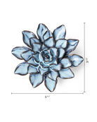 Blue Alpine Aster ceramic wall flower — Japan collection — designed in Toronto by Chive Studio
