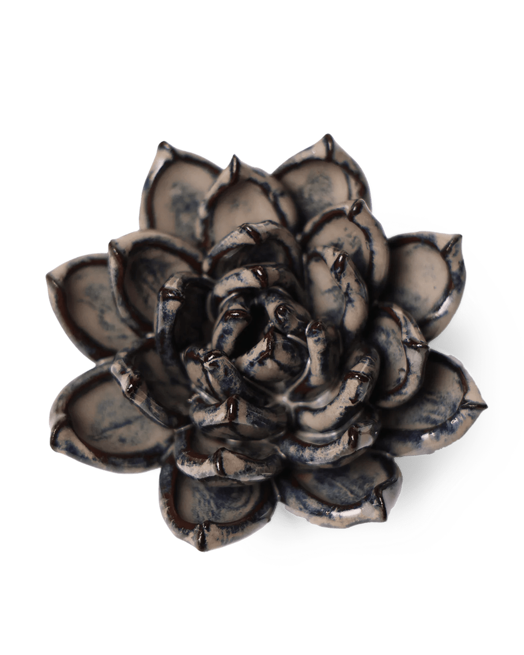 JA08 Latte Lola Echeveria - Chive Ceramics Studio - Ceramic Flowers - Chive Ceramics Studio