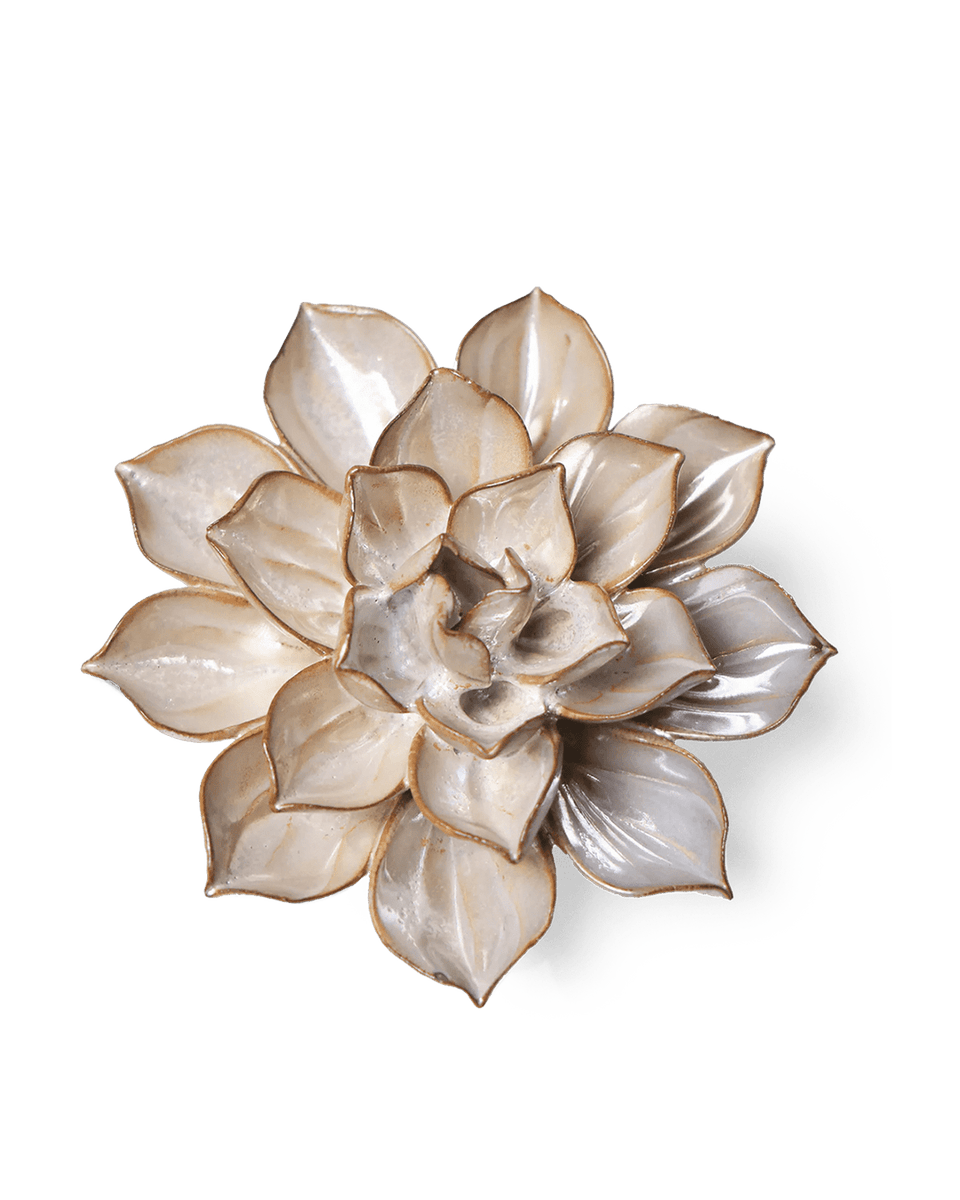 ELAICE E-KAIRO CARRE フラワー Metallic Frikartii Aster Ceramic Wall Flower | Chive