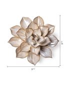 Metallic Frikartii Aster ceramic wall flower  — Japan collection — designed in Toronto by Chive Studio