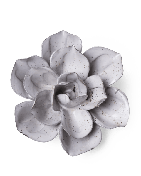 Living Room White Ceramic Flower Wall Art Decor