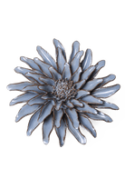 Blue Grey Gerbera Daisy Ceramic wall flower — Japan collection — designed in Toronto by Chive Studio