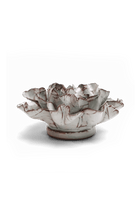 Chocolate Mint Lisianthus ceramic wall flower  — Japan collection — designed in Toronto by Chive Studio
