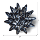 Navy Blue Succulent ceramic wall flower  — Japan collection — designed in Toronto by Chive Studio