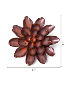 Peach Mocha Cornflower ceramic wall flower  — Japan collection — designed in Toronto by Chive Studio