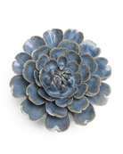 JA21 Fancy Blue Fiesta Marigold - Chive Ceramics Studio - Ceramic Flowers - Chive Ceramics Studio