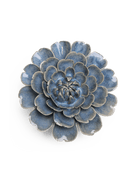 Fancy Blue Fiesta Marigold - Chive Ceramics Studio - Ceramic Flowers - Chive Ceramics Studio