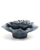 JA21 Fancy Blue Fiesta Marigold - Chive Ceramics Studio - Ceramic Flowers - Chive Ceramics Studio