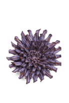 Violet Blue Fleur De Lis Mum - Chive Ceramics Studio - Ceramic Flowers - Chive Ceramics Studio