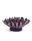 JA22 Violet Blue Fleur De Lis Mum - Chive Ceramics Studio - Ceramic Flowers - Chive Ceramics Studio