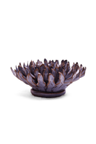 Violet Blue Fleur De Lis Mum - Chive Ceramics Studio - Ceramic Flowers - Chive Ceramics Studio