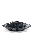 Navy Blue Dinner Plate Dahlia ceramic wall flower  — Japan collection — designed in Toronto by Chive Studio