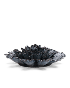 JA25 Navy Dinner Plate Dahlia - Chive Ceramics Studio - Ceramic Flowers - Chive Ceramics Studio