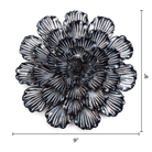 Navy Blue Dinner Plate Dahlia ceramic wall flower  — Japan collection — designed in Toronto by Chive Studio