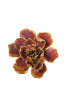 Caramel Caramel Violet ceramic wall flower - Japan collection - Chive Ceramics Studio