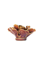 Caramel Caramel Violet ceramic wall flower - Japan collection - Chive Ceramics Studio