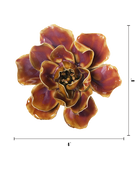 Caramel Caramel Violet ceramic wall flower - Japan collection - Chive Ceramics Studio